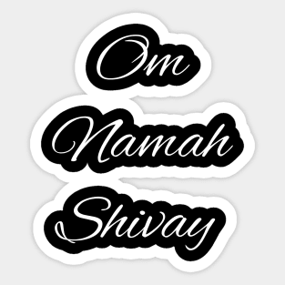 Om namah shivay for Shiva devotees Sticker